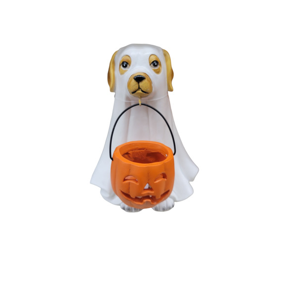 Ghost Dog & Jack O'Lantern LED Tabletop Home Decor Halloween NEW - Picture 3 of 6